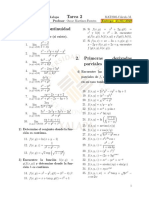 Ejercicios Propuestos de Límites, Continuidad y Derivadas Parciales