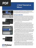 A Brief Tutorial On Mixers PDF