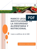 Marco Legal de La Seguridad Alimentaria y Nutricional