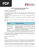 Descripcion Sistema de Gases Medicinales (Mitu) PDF