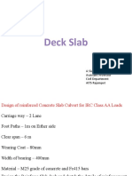 Design of Deck Slab