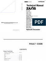 Hitachi ZX-3 Fault Codes List PDF