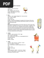 Cocktail Categories