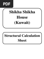 Shikha Shikha House Kuwait Structural Ca PDF