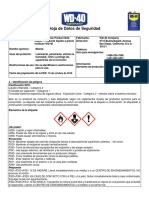 SDS WD 40 Multi Use Product Bulk Liquid Spanish LATAM