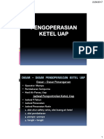 Pengoperasian Ketel Uap