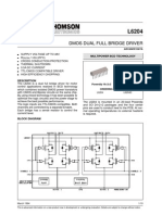 Dmos Dual Full Bridge Driver: Multipower BCD Technology