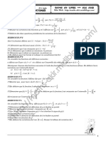 Série D'exercices - Math - Généralités Sur Les Foncttions - 3ème SI