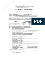 Annual Medical Report Form (DOLE - BWC - HSD - ) H-47-A)