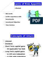 Determinants of Risk Appetite