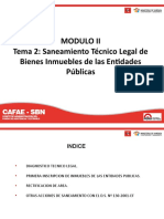 Modulo II - Tema 2 - Saneamiento Tecnico Legal