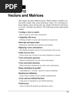 Mathcad - Matrix