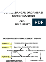 Perkembangan Organisasi & Manajemen