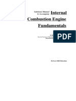 Internal Combustion Engine Fundamentals: Solutions Manual To Accompany