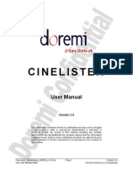 CineLister UserManual 000009 v3.0