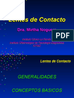 Lentes de Contacto Generalidades y Adaptacion