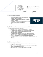 Examen Tecnologia 9 Grado