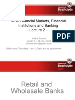 MSC Financial Markets, Financial Institutions and Banking - Lecture 2