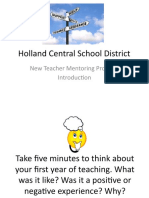 Holland Central School District: New Teacher Mentoring Program