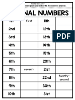 Y4 Module 4 Worksheets