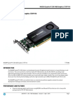 Quickspecs: Nvidia® Quadro® K1200 4Gb Graphics T/SFF Kit