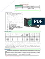 Standby Power Prime Power: Standard Features