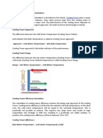 Cooling Tower Efficiency Calculations