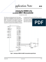 Application Note: Interfacing The X25650 To The Motorola 68HC11 Microcontroller