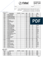 Health Care:: Distributor Order Form