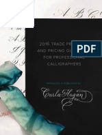 2016 Trade Practices and Pricing Guidelines For Professional Calligraphers by Carla Hagan PDF