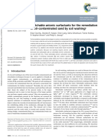 Switchable Anionic Surfactants For The Remediation of Oil-Contaminated Sand by Soil Washing