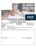 Sri Chaitanya IIT Academy., India.: RPTA-12