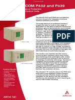 Micom P432 and P439: Distance Protection and Control Units