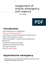 Management of Hypertensive Emergency and Urgency