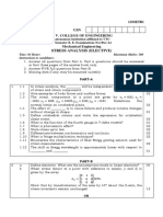 12ME5B1 USN R. V. College of Engineering: Stress Analysis (Elective)