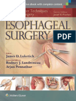 Master Techniques in Surgery Esophageal Surgery 20 PDF