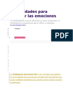 8 Actividades para Trabajar Las Emociones