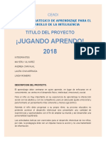 Proyecto Preescolar 2018 Nuevo