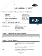 Material Safety Data Sheet: Section 1. Chemical Product and Company Identification