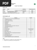 Army Public School and Colleges System Book & Stationery List 2014 - 2015 Class - Play Group Book List