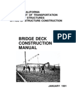 Bridge Deck Construction Manual