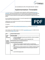 Outline Implementation Timetable: Framework Agreement: Amendments To The 2016 Junior Doctors' Contract