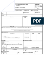 Disbursement Voucher DV 1