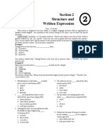 Section 2 Structure and Written Expression: Example I