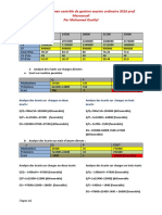 Correction D'exmaen Controle de Gestion 2016 Prof Messaoudi Par Mohamed Ouallal