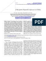 Fruit Morphology of The Genus Pimpinella (Apiaceae) in Turkey PDF