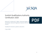 SQA NQ2020 Parent Carer Covid 19 FAQ