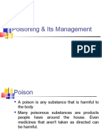 Poisoning & Its Management