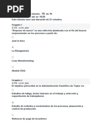 Examen Parcial 1. Fundamentos de Producción