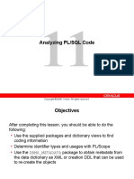 Analyzing PL/SQL Code